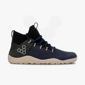 Men's Vivobarefoot Magna FG Hiking Shoes Blue | IL419JE