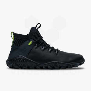 Men's Vivobarefoot Magna Forest Esc Hiking Shoes Obsidian / Light Green | IL403ZD