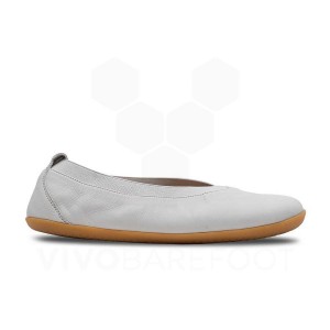 Women's Vivobarefoot Opanka Ballerina Lifestyle Shoes White | IL122UK