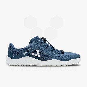 Women's Vivobarefoot Primus Trail II FG Hiking Shoes Deep Blue / White | IL248YF